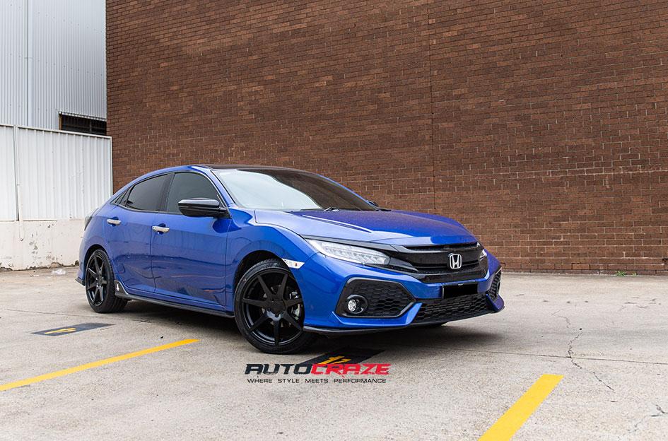 HONDA CIVIC 5 STUD RS2 MATTE BLACK